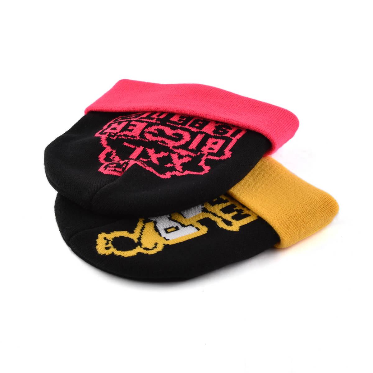 beanie embroidery patchwork cuffed knitted hat beanie embroidery patchwork cuffed knitted hat
