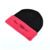 beanie embroidery patchwork cuffed knitted hat