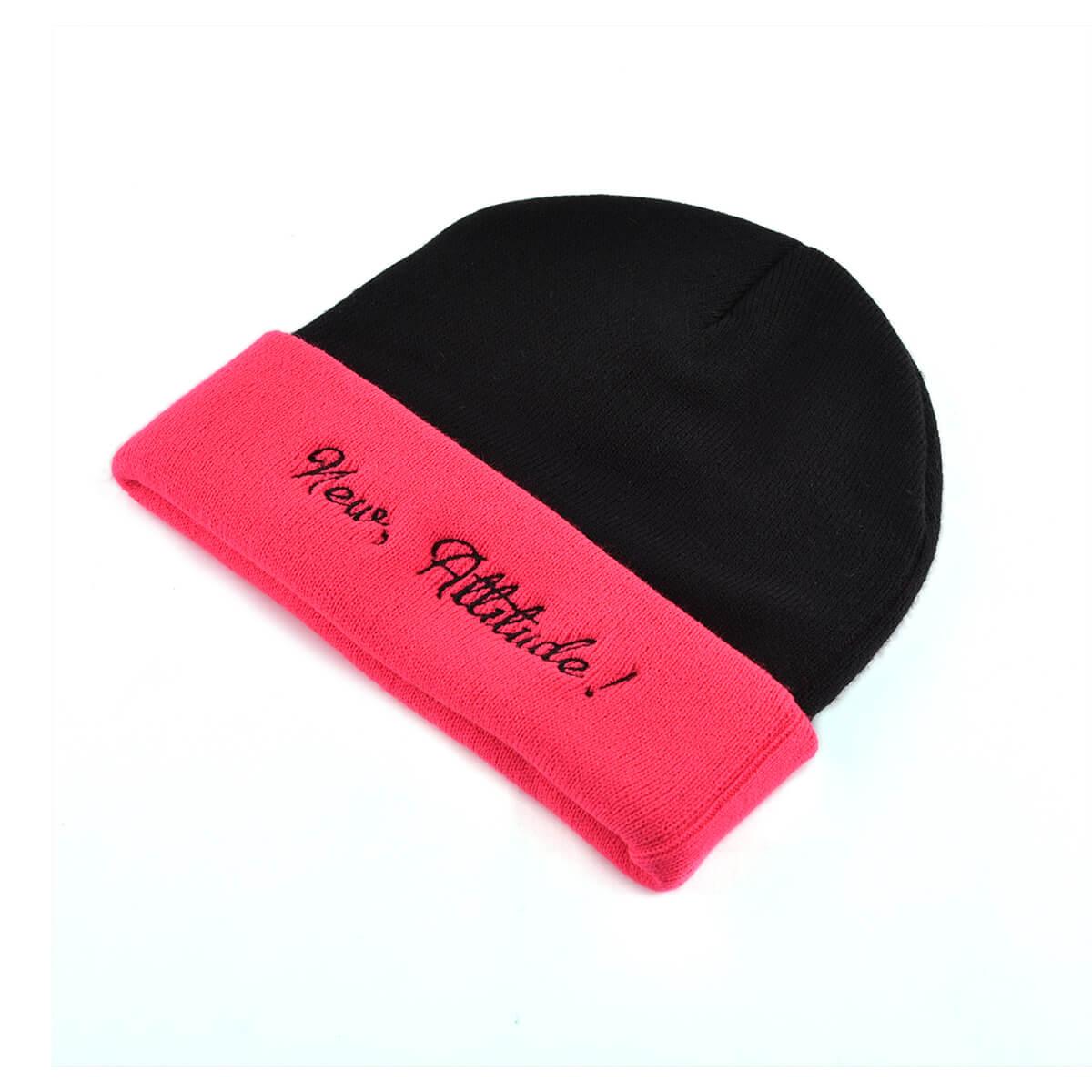 beanie embroidery patchwork cuffed knitted hat beanie embroidery patchwork cuffed knitted hat