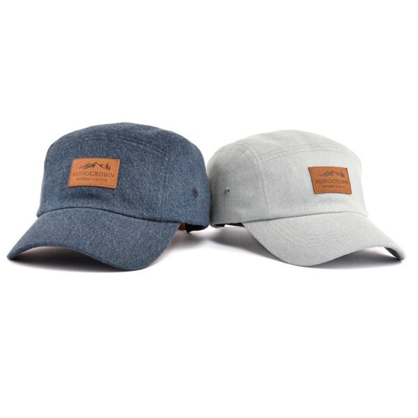 denim 5 panel hat