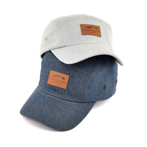 denim 5 panel hat