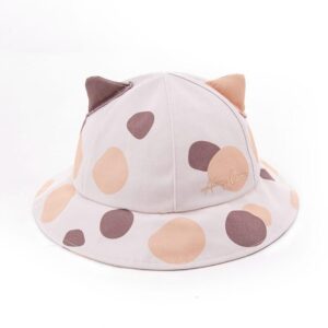 Aung Crown cute kid anime bucket hat with flat embroidery letters KN2102043