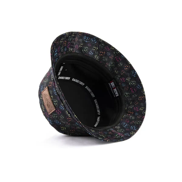 Aung Crown black digital printing kid bucket hats KN2102191-3