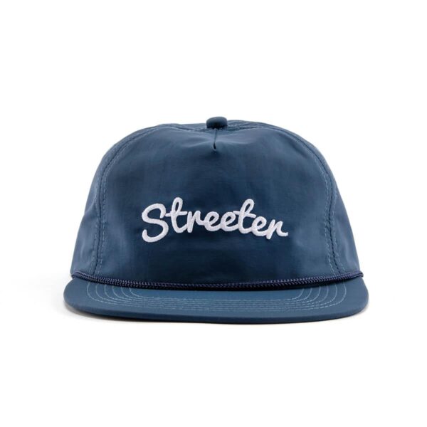 Streeter dark blue waterproof kid snapback hats with rope KN2102202