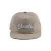 Streeter khaki waterproof kid snapback hats with rope KN2102202