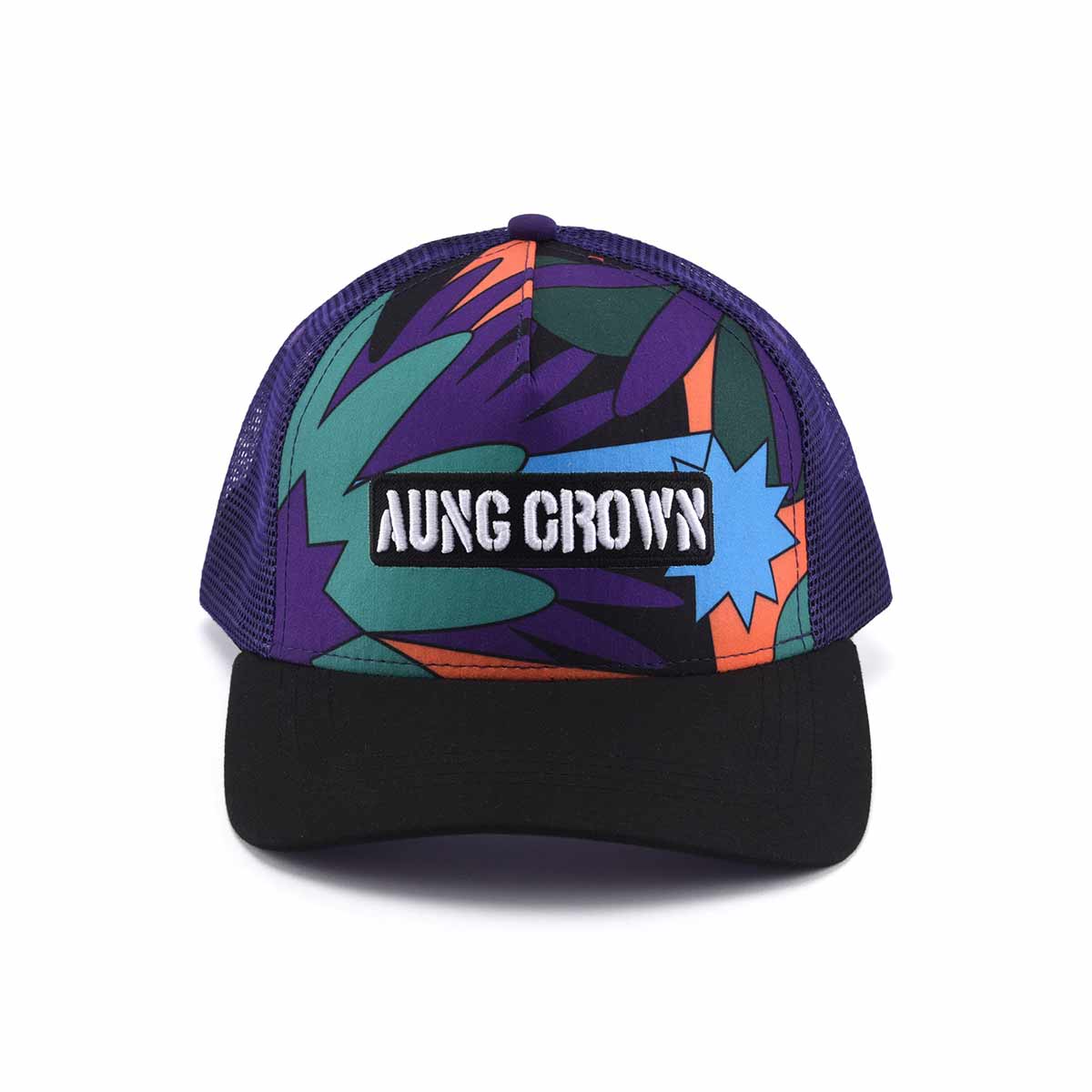 Aung Crown curved-brim prirnting trucker hat  mixed colors KN2103191 Aung Crown curved-brim prirnting trucker hat mixed colors KN2103191