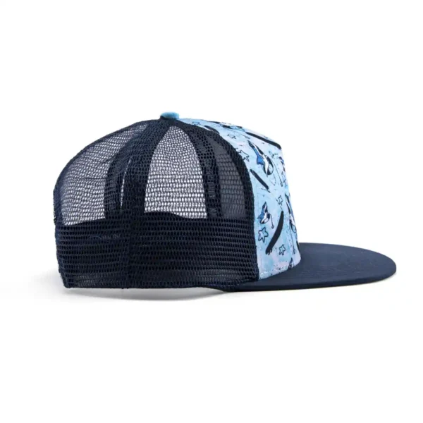 Aung Crown blue hat kid cute with a flat blue brim SFA-210326-4