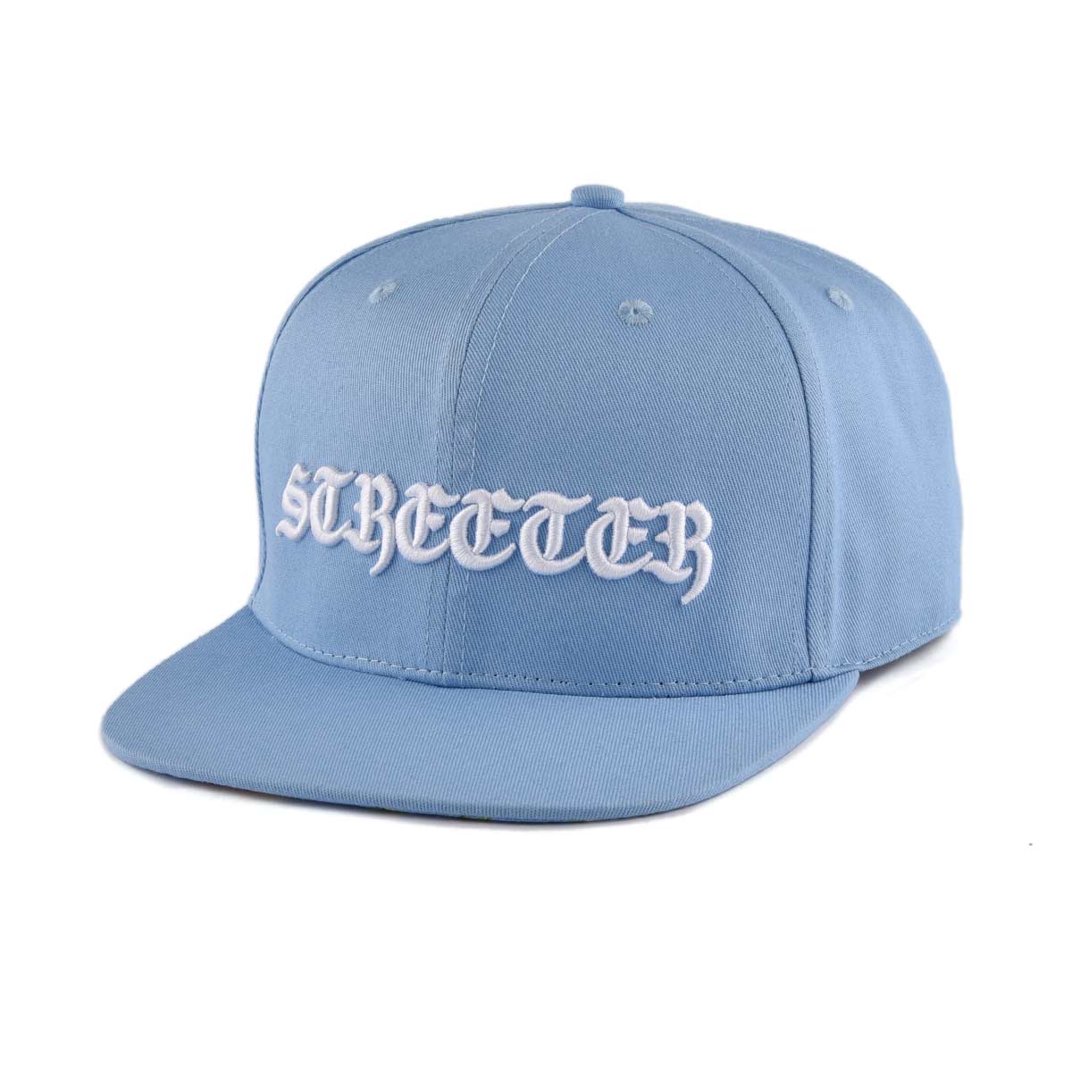 Streeter 3D embroidery light blue snapback hat for women and men KN2012252 Streeter 3D embroidery light blue snapback hat for women and men KN2012252
