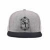 Streeter 6-panel black and gray snapback hat for men KN2012102