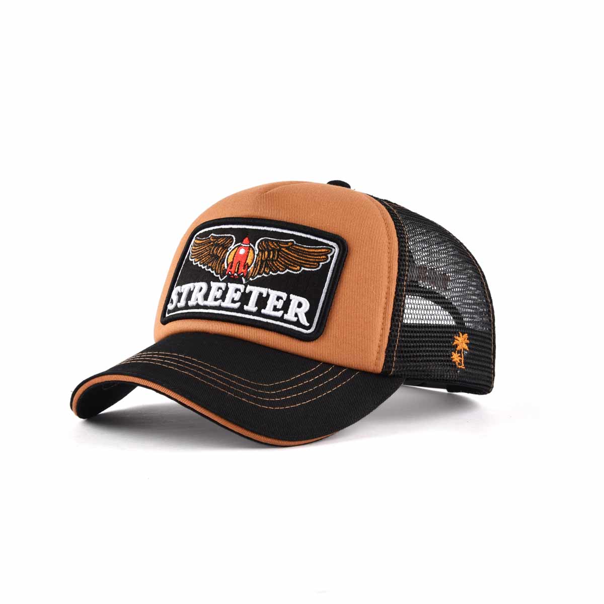 Streeter black-brown trucker hat men for outdoors KN2012093 Streeter black-brown trucker hat for men for outdoors KN2012093