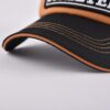 Streeter black-brown trucker hat for men with a curved sandwich brim KN2012093