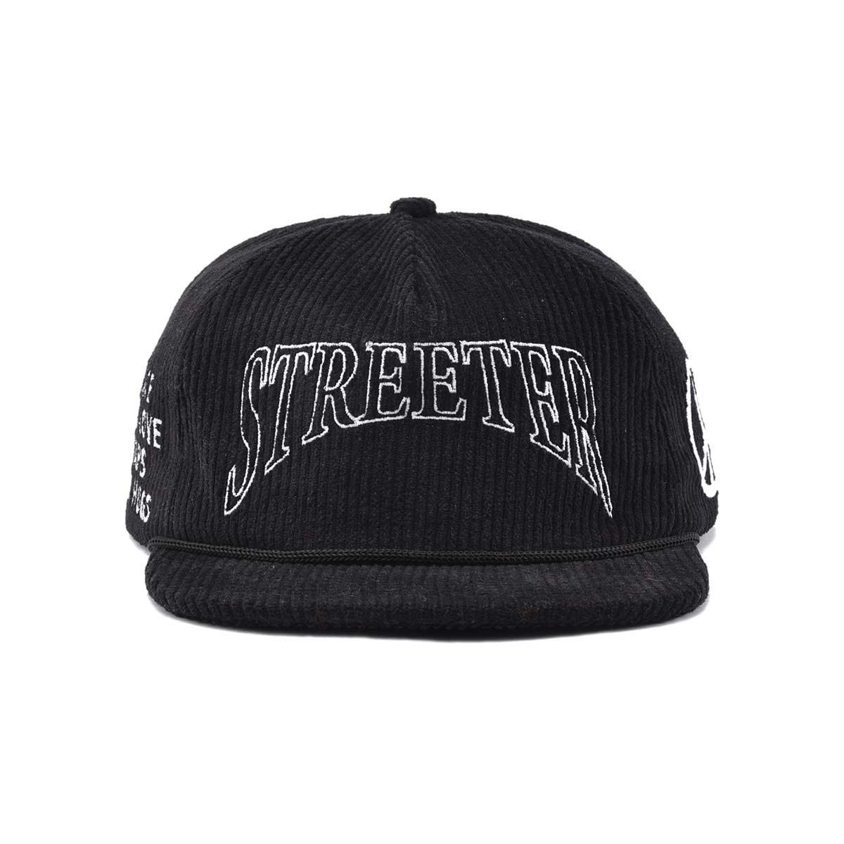 Streeter black corduroy snapback hat for women and men KN2012164 Streeter black corduroy snapback hat for women and men KN2012164