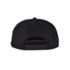 Streeter black corduroy snapback hat with a black plastic snap closure KN2012164