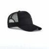 Streeter black trucker hat mens with a mesh crown KN20112503