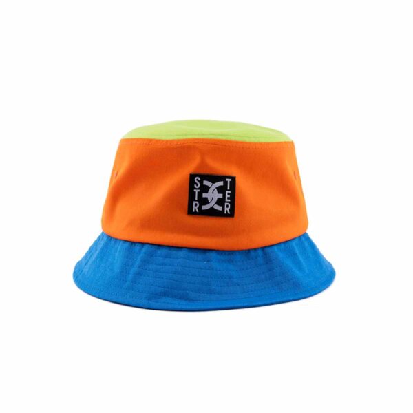 Streeter bright color patchwork bucket hat SFG-210310-3