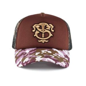 Streeter casual camo trucker hat for women and men KN2012301-2