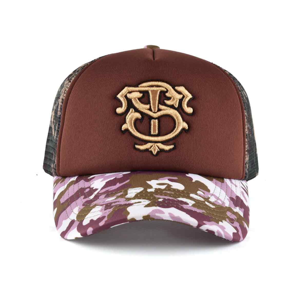 Streeter casual camo trucker hat for women and men KN2012301-2 Streeter casual camo trucker hat for women and men KN2012301-2