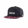 Streeter casual sports black and red trucker hat for women and men KN20112701