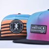 Streeter casual trucker hat flat bill with a rubber patch on the front KN2012281