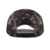 Streeter fashion camo trucker hat with a black plastic snap and a camo mesh back KN2012301-2