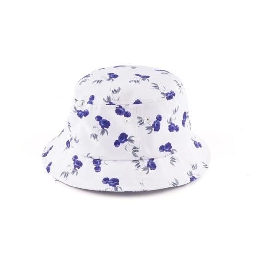 Streeter fashion floral bucket hat with a short narrow brim KN2102191