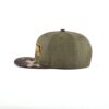 Streeter fashion olive green snapback hat at the horizontal view KN2012241