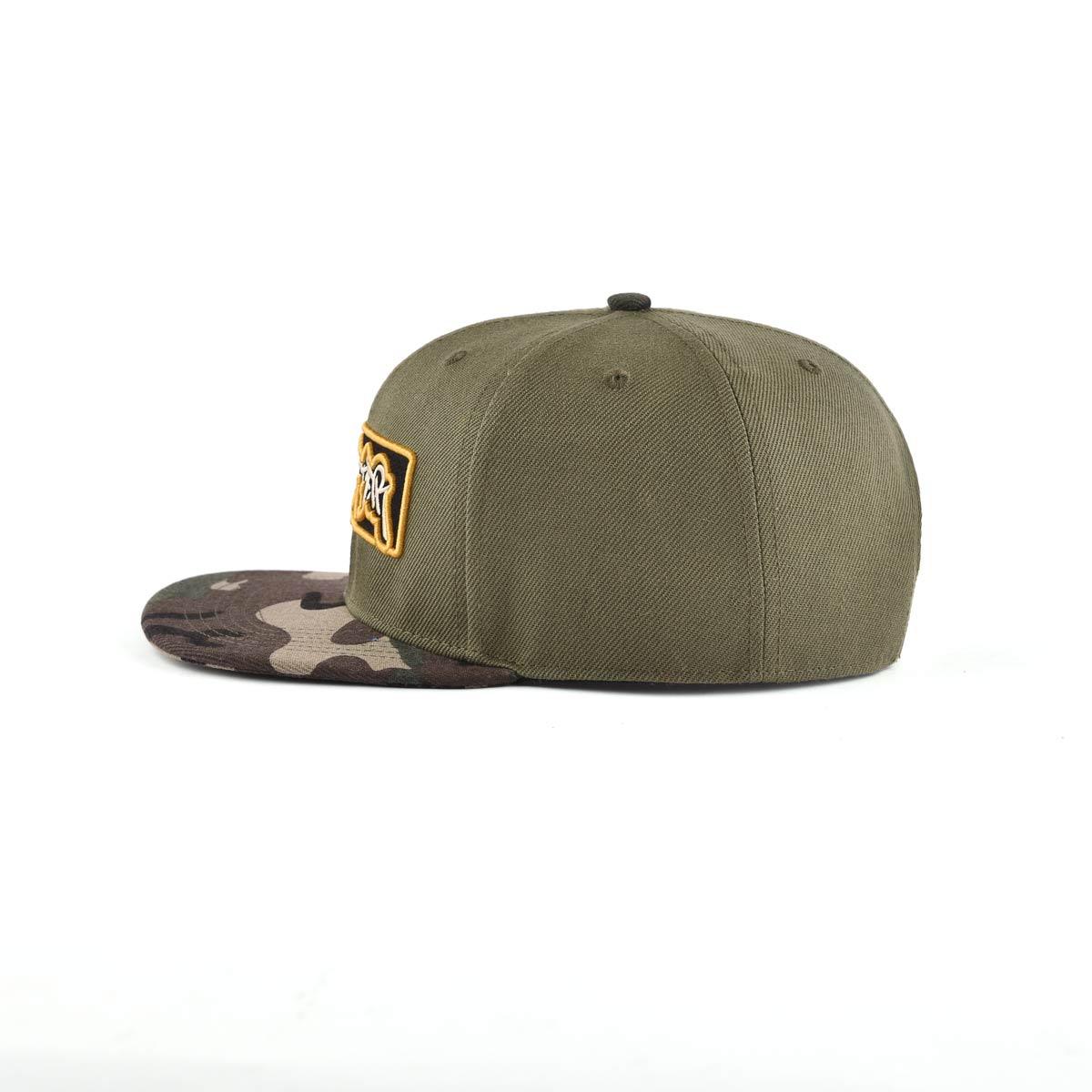 Streeter fashion olive green snapback hat at the horizontal view KN2012241 Streeter fashion olive green snapback hat at the horizontal view KN2012241