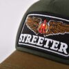 Streeter green-brown trucker hat for men with a 3D piping applique with 3D embroidery KN2012093