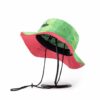 Streeter green hiking bucket hat with adjustable drawstrings KN2102204