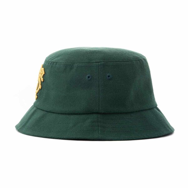 Streeter green korean bucket hat with eyelets KN2102032