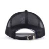 Streeter leather black mesh hat with a metal belt buckle closure KN2102212