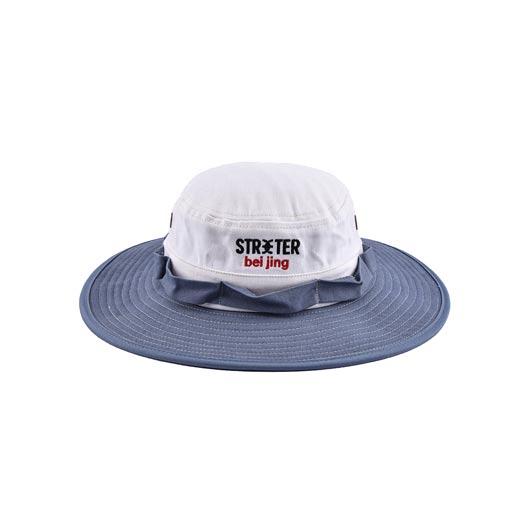 Streeter light blue bucket hat with string for women and men KN2101081