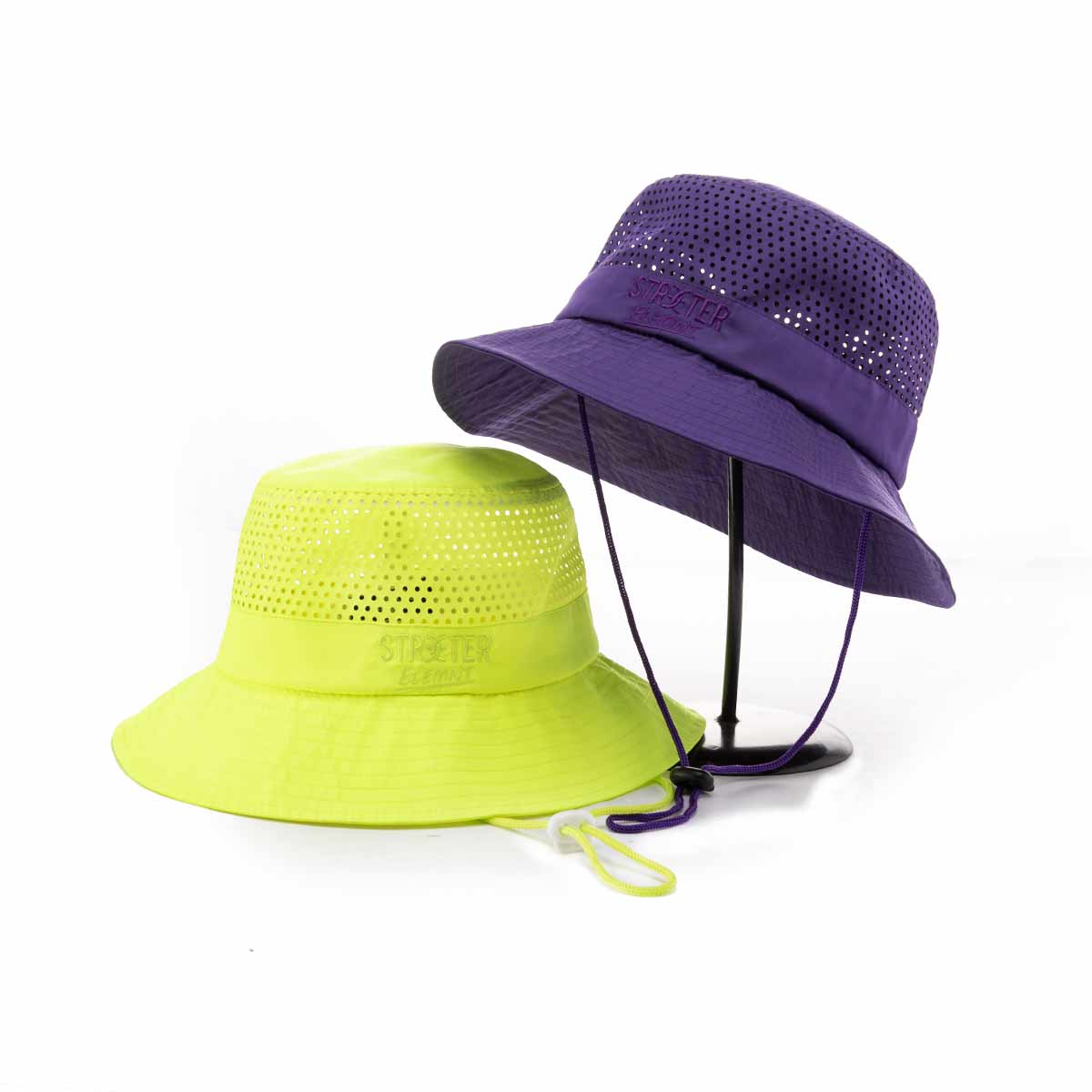 Streeter lime green bucket or purple bucket hat KN2103122