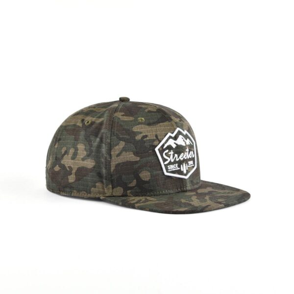 Streeter men's camo snapback hat with a flat brim KN2012081-2