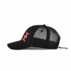 Streeter men's curved brim trucker hat in black at the horizontal view KN2012141