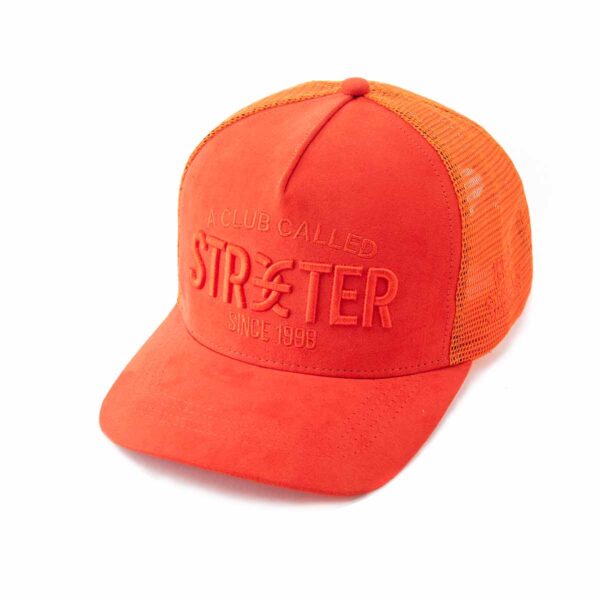 Streeter orange fashion trucker hat for women and men KN2103081