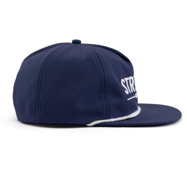 Streeter outdoor navy blue snapback hat with a flat brim KN2103042