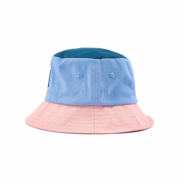 Streeter patchwork bucket hat with embroidery eyelets SFG-210310-3