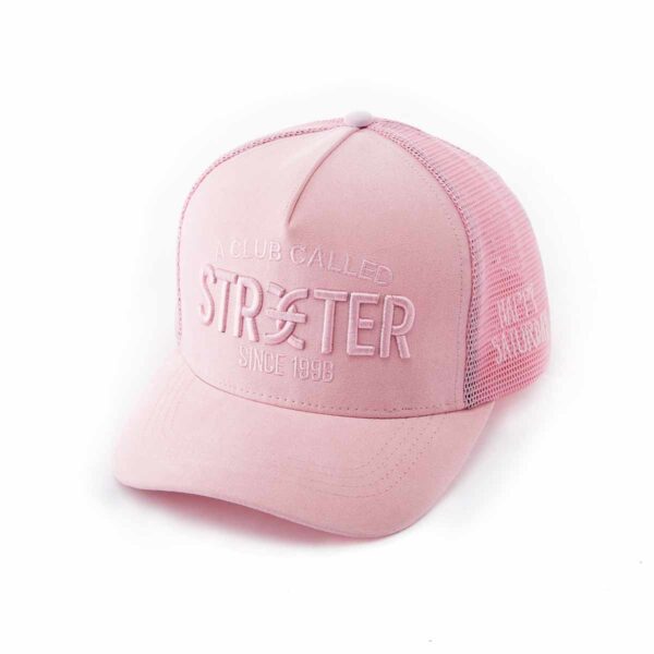 Streeter pink fashion trucker hat for women and men KN2103081