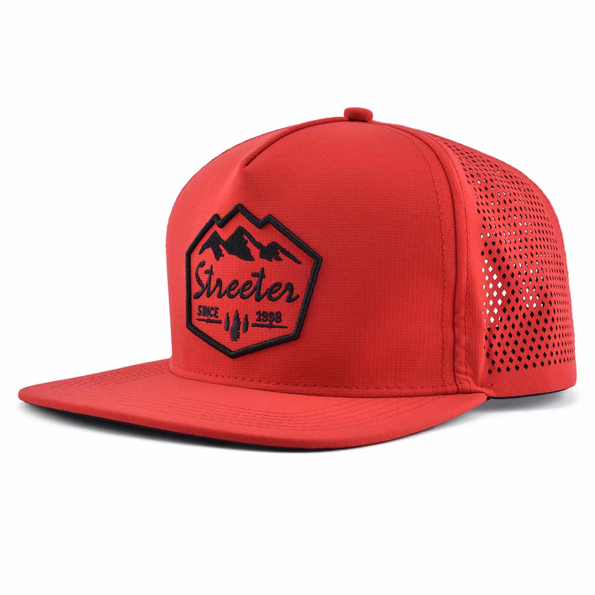 Streeter red trendy trucker hat for sports KN2103125 Streeter red trendy trucker hat for sports KN2103125