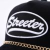 Streeter unisex mesh trucker hat with 3D embroidery letters on the front KN2102051