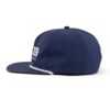 Streeter unisex navy blue snapback hat at the horizontal view KN2103042