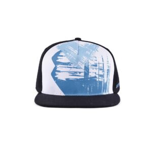 Streeter unisex snapback cap printing in black-bluw-white color KN2012191