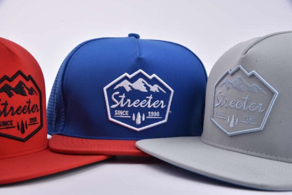 Streeter unisex trendy trucker hat with a 3D embroidery and flat mebroidery logo on the front KN2103125