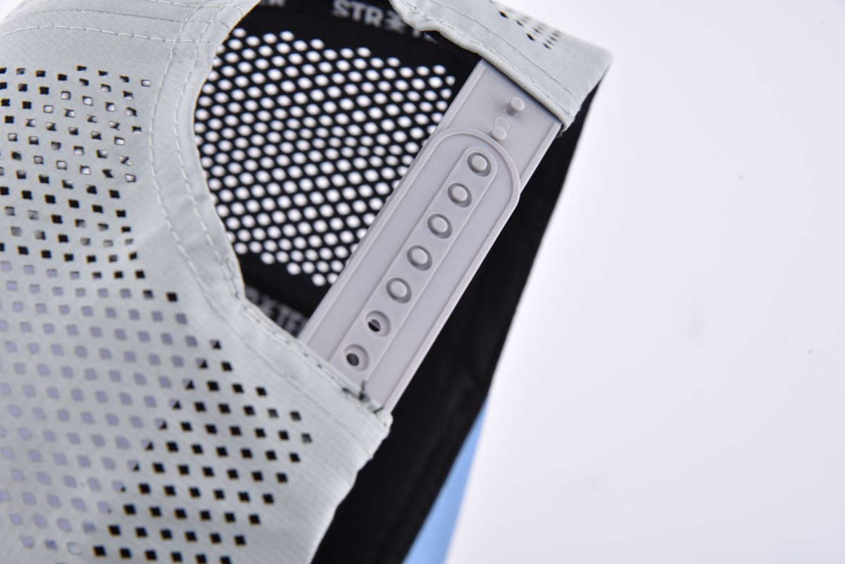 Streeter unisex trendy trucket hat with a gray plastic snap closure KN2103125 Streeter unisex trendy trucket hat with a gray plastic snap closure KN2103125