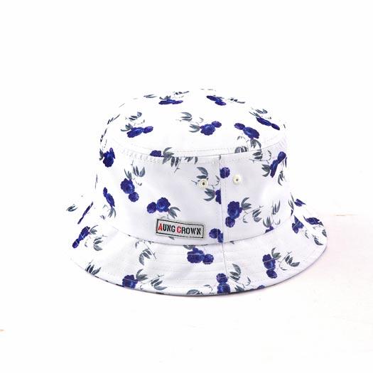 Streeter white floral bucket hat for women and men KN2102191