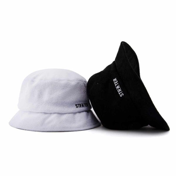 Streeter white or blue terry bucket hat KN2103021