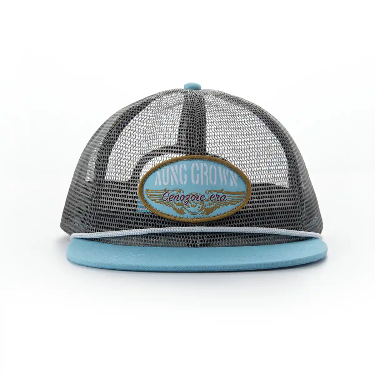 Aung Crown blue-gray stylish trucker hat for women and men SFA-210407-1 Aung Crown blue-gray stylish trucker hat for women and men SFA-210407-1