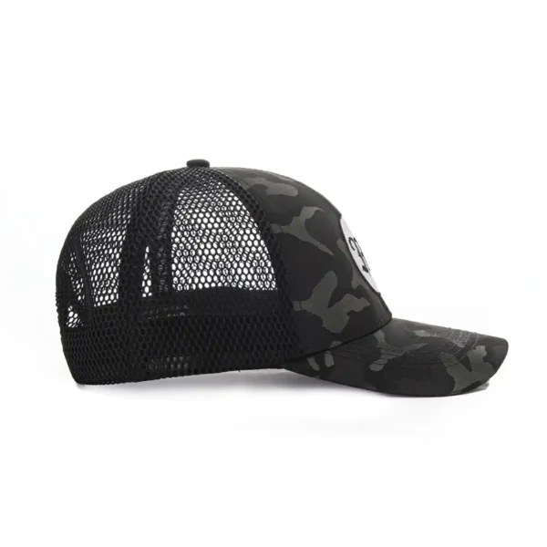 Aung Crown fashion curved bill trucker hat with a mesh back SFG-210421-2