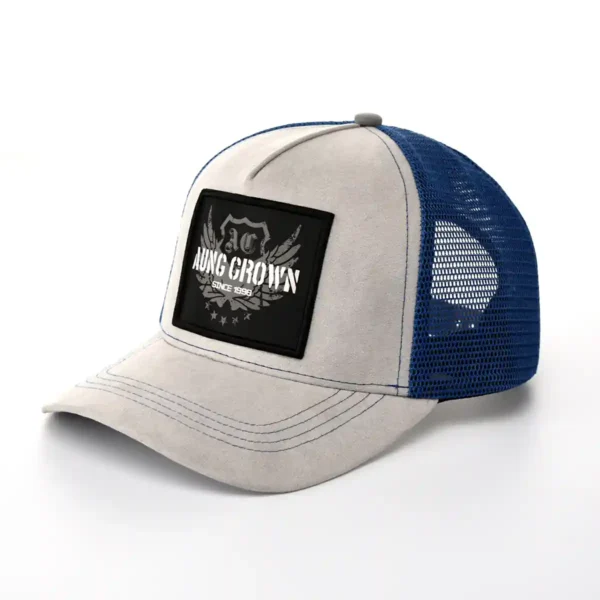 Aung Crown gray-blue baseball trucker hat for women and men SFA-210415-2